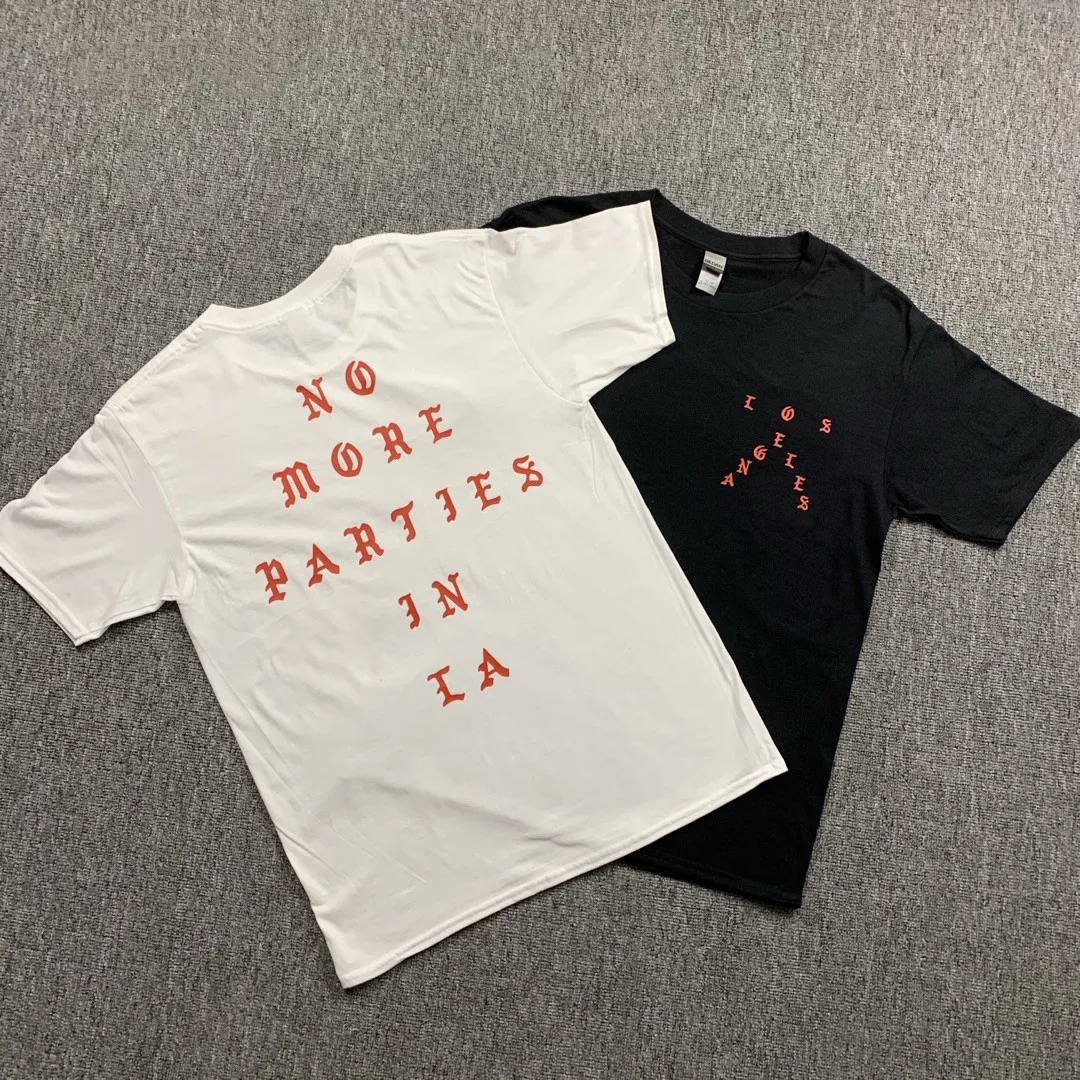Новинка 2021 футболка в стиле хип-хоп Kanye West I Feel Like Paul футболки из 100% хлопка NO MORE Party IN