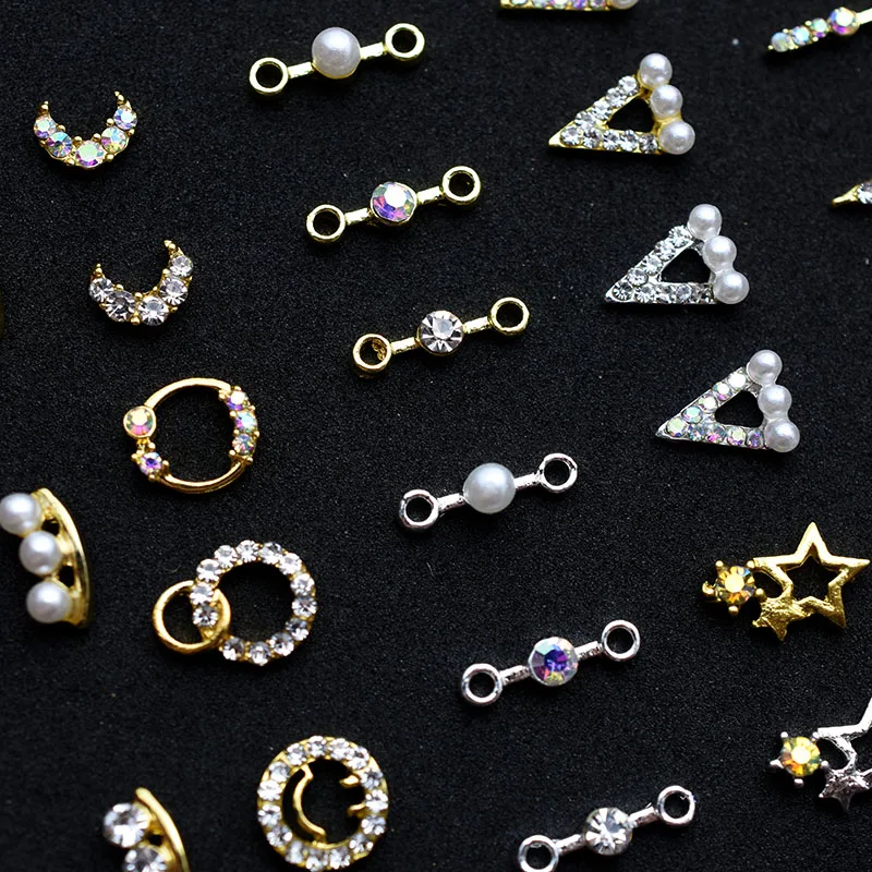 100 шт. оптом 3D Простые Очаровательные Кристаллы японские Стразы для ногтей