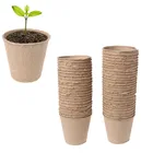 Набор бумажных горшков для выращивания растений, 50 шт., 6 см