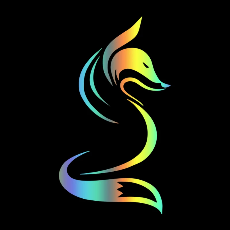 наклейки на авто Лиса  водонепроницаемые наклейки на машину наклейка для авто автонаклейка стикер этикеты винила наклейки стайлинга автомобилей украшения на бампере автомобиля заднее стекло лиса и дрозд