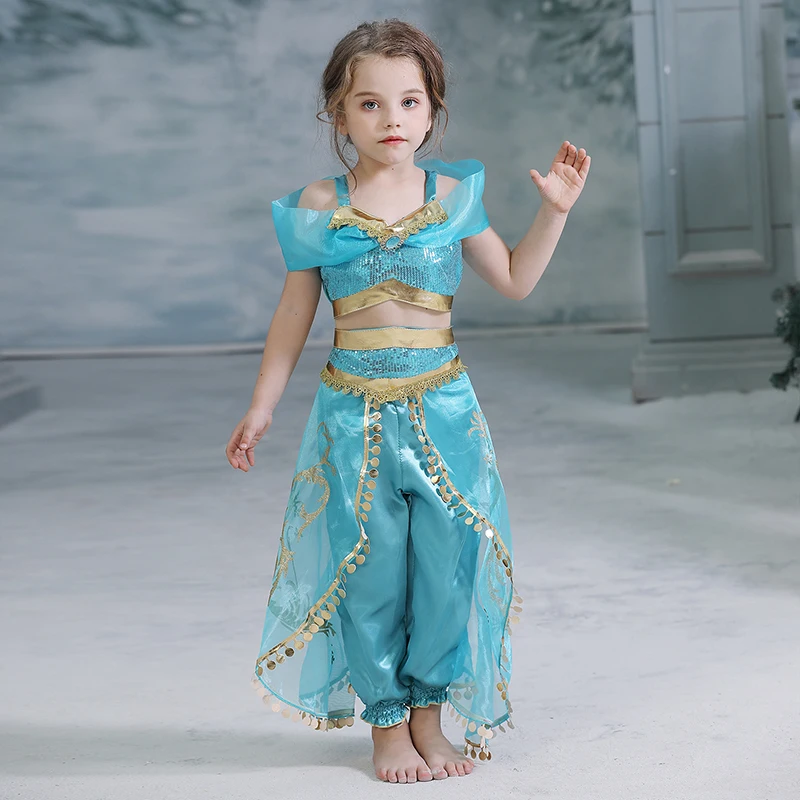 Детский Рождественский костюм принцессы платье для косплея Ролевой в арабском