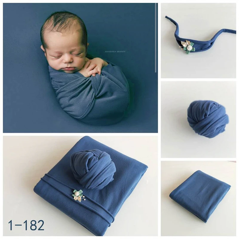Комплект одежды для фотосъемки новорожденных, повязка на голову + накидка + одеяло для фона, реквизит для студийной фотосъемки младенцев, ак... от AliExpress RU&CIS NEW