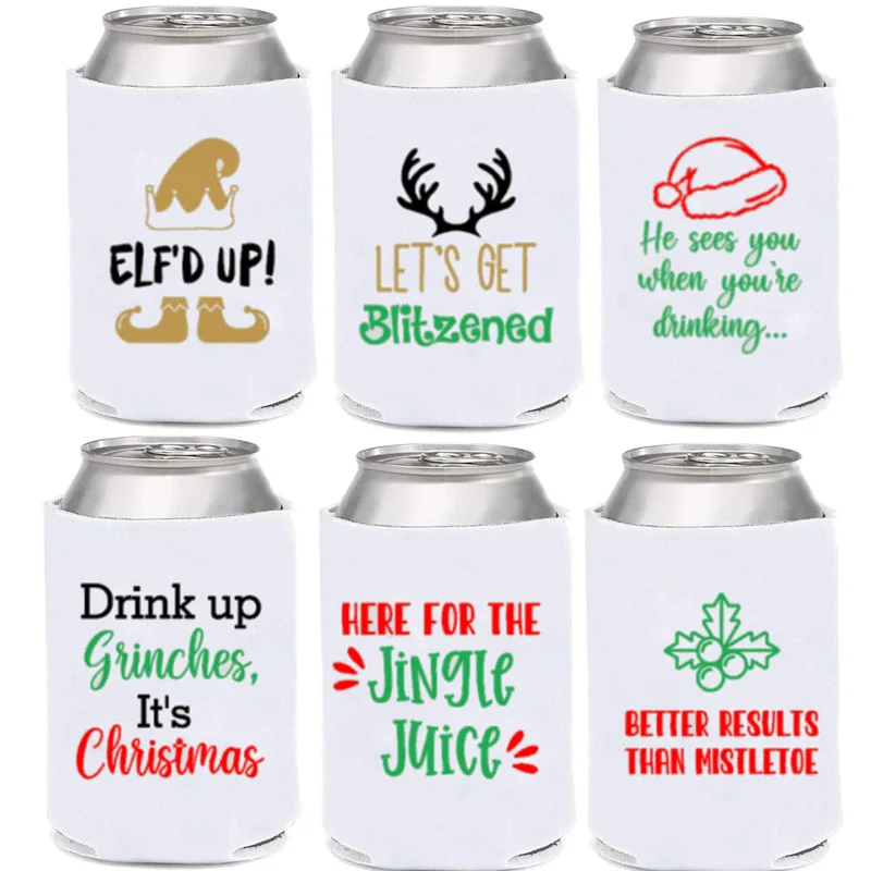 

Рождественский холодильник для пива, зимней банки, Рождественский праздник, для друзей, семейного ужина, барбекю, вечевечерние НКИ, украшен...