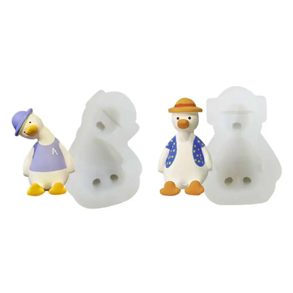 Силиконовая форма в форме утки, «сделай сам», форма для ароматерапии, свечи, полимерные поделки, литье, инструмент для украшения торта, инстр...