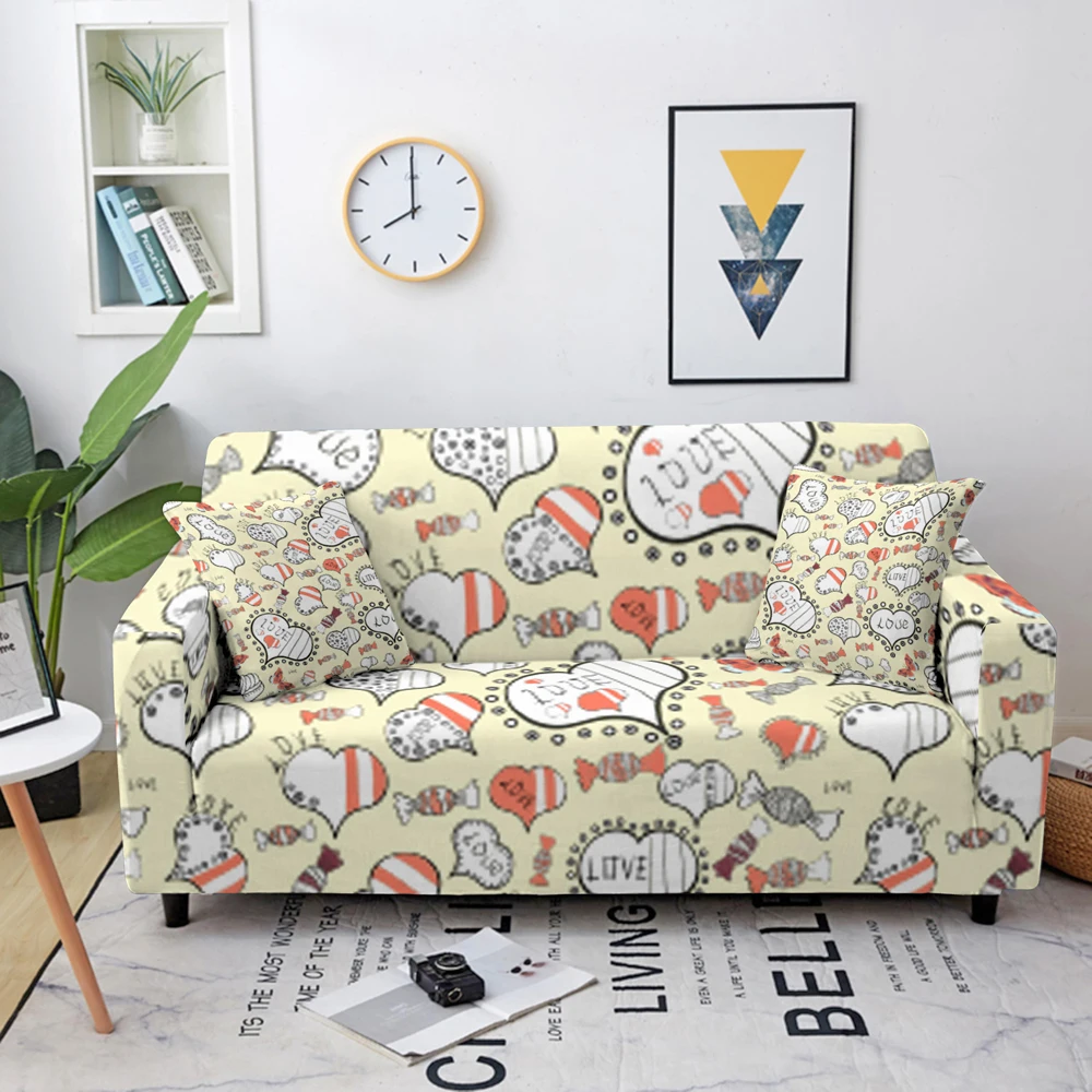elastic sofa cover cute facial emoticon stretch sectional couch cover silp resistant sofa silpcover furniture covers free global shipping