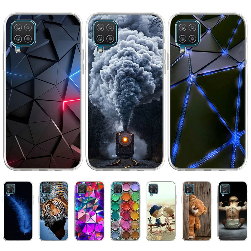 Чехол для Samsung A12 силиконовый чехол Galaxy A 12 мягкий A30 A32 A50 A52 A70 A72 A42 5G нарисованный