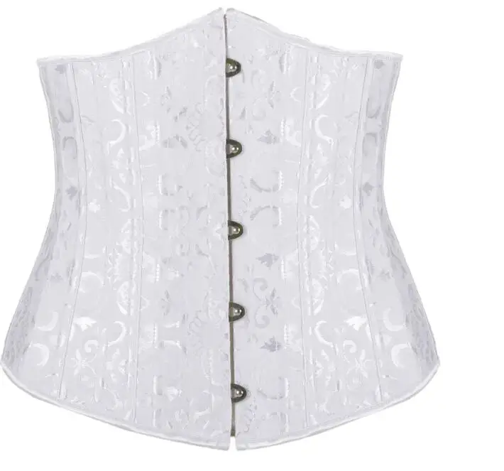 Женские Корсеты с высокой талией корсет косточками из 24 стали под грудь атласное