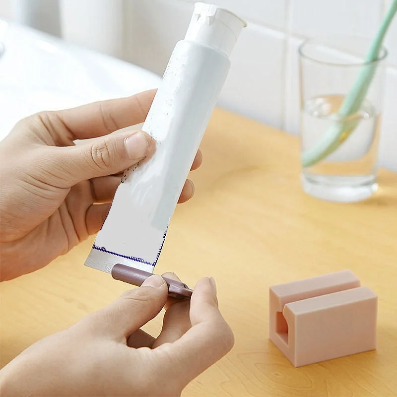 

1Pc 4 Colors Home Plastic Toothpaste Tube Squeezer Easy Dispenser Rolling Holder Bathroom Supply Tooth Cleaning Accessories