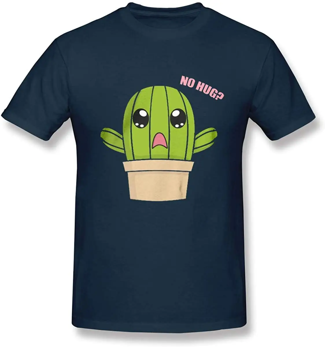 

No Hugs Cactus Fashion For Men And Women New 2020 Summer Men's Tee Cool T Shirts Breathable All Cotton Short Sleeve T-Shirt