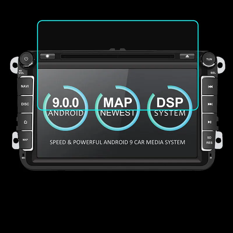 Защитная пленка из закаленного стекла для Isudar автомобильный мультимедийный
