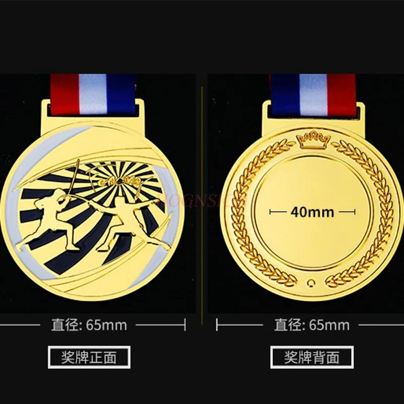 Медали для соревнований по ограждению боевые искусства золотые медали