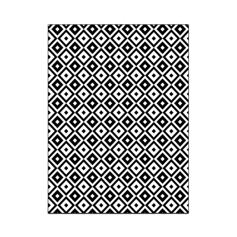 Стильный современный большой ковер декор для спальни простые черно-белые