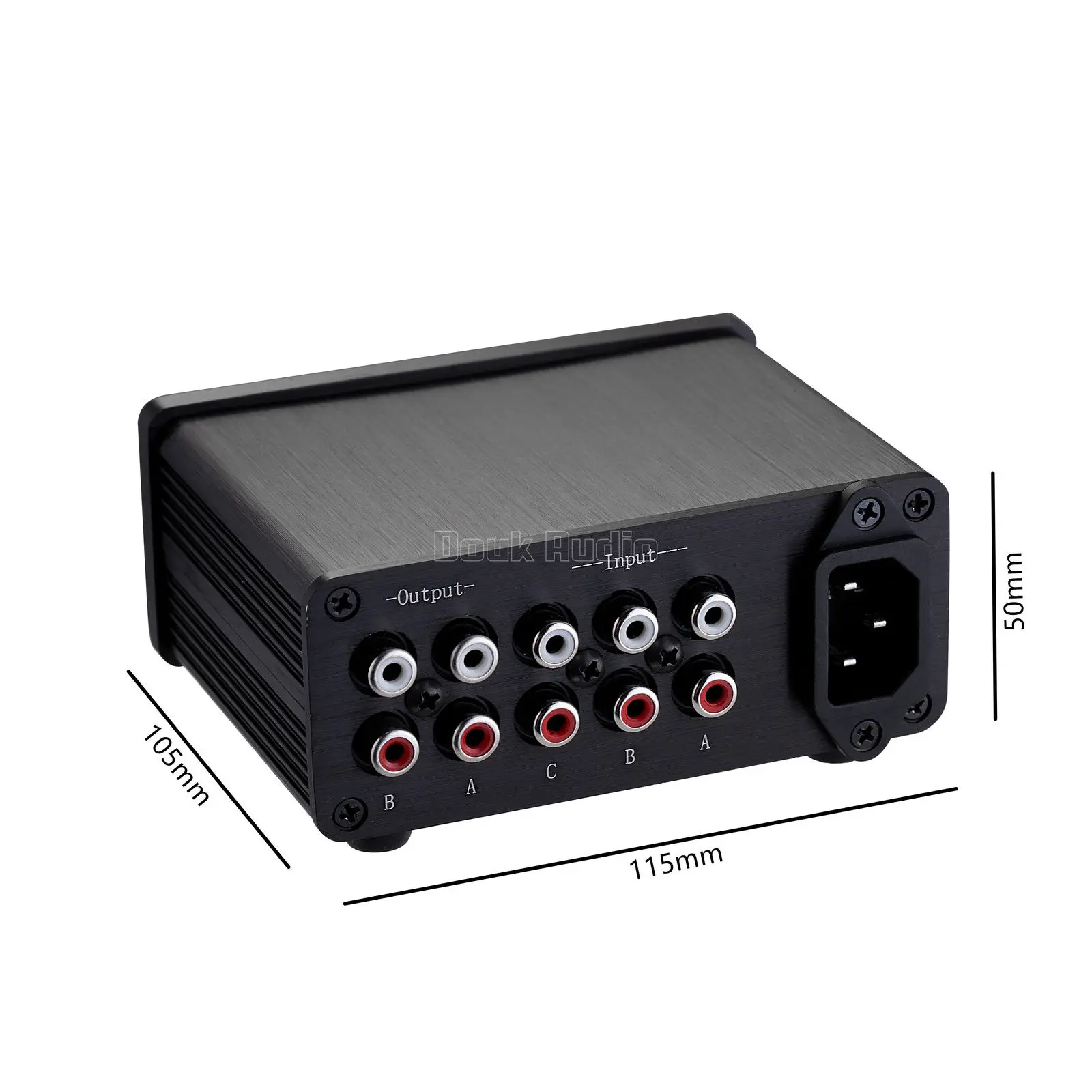 Дук аудио мини Пассивный предусилитель Hi-Fi селектор 3-в-2-OUT Audio коммутатор коробка с отслеживанием объема работы Управление регулируемой громкостью