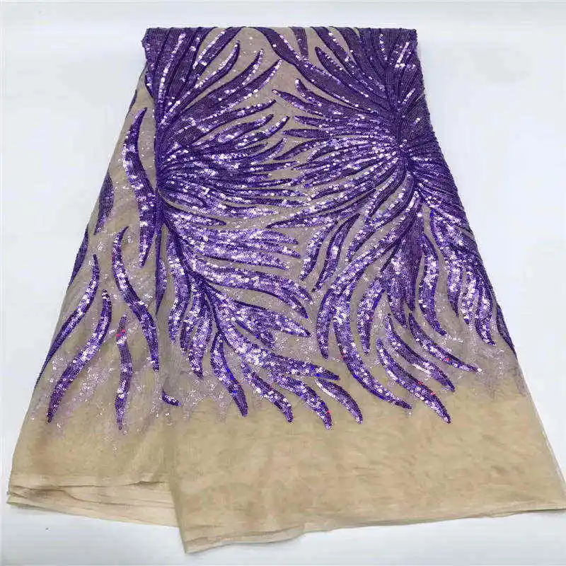NEW African Lace Fabric French Sequins Net Noble Gold Fabrics High Quality Black Tulle | Дом и сад