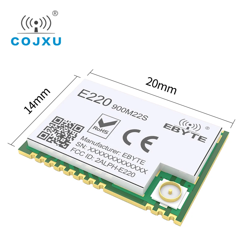 5 шт. LLCC68 LoRa широкоформатный беспроводной модуль 868 МГц 915 cojxu искусственная