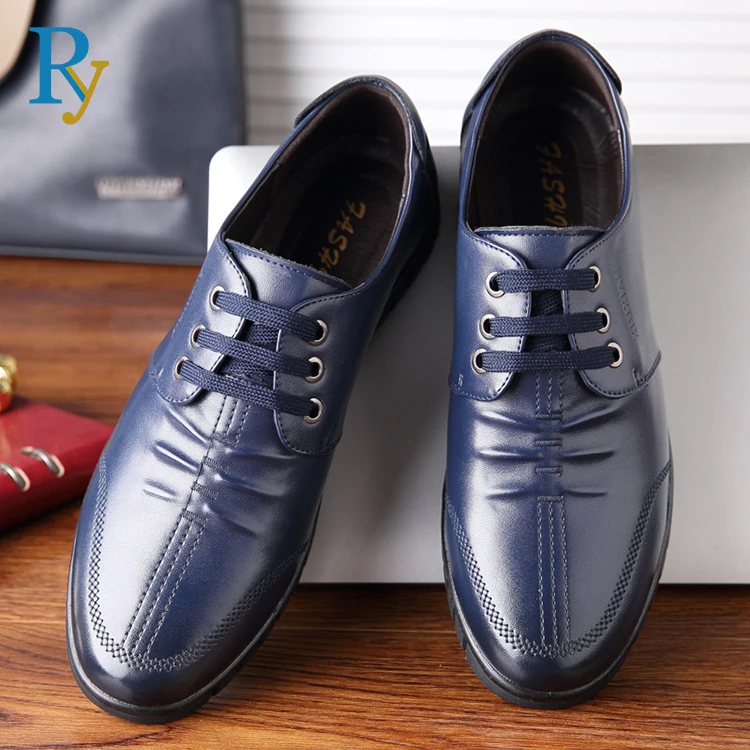 Дешевая Повседневная дизайнерская мужская кожаная обувь на плоской подошве