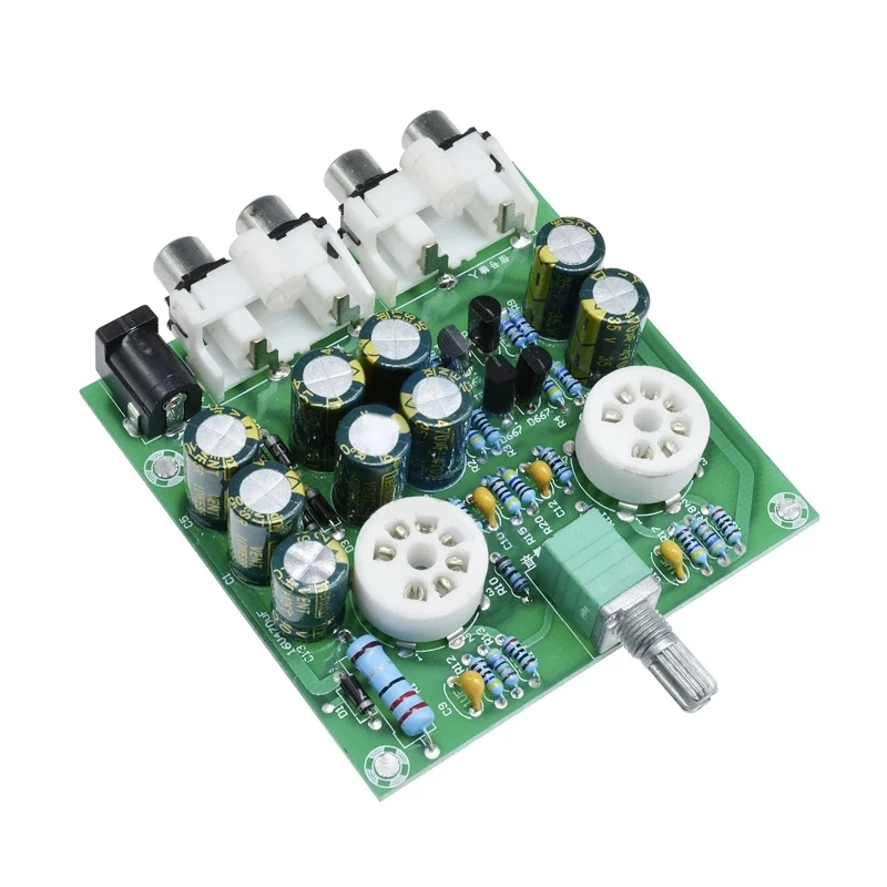 

AC 12V 6J2 Tube Fever Pre Amplifier Preamp AMP Pre-Amplifier Board Headphone Buffer Module Stereo Potentiometer Valve
