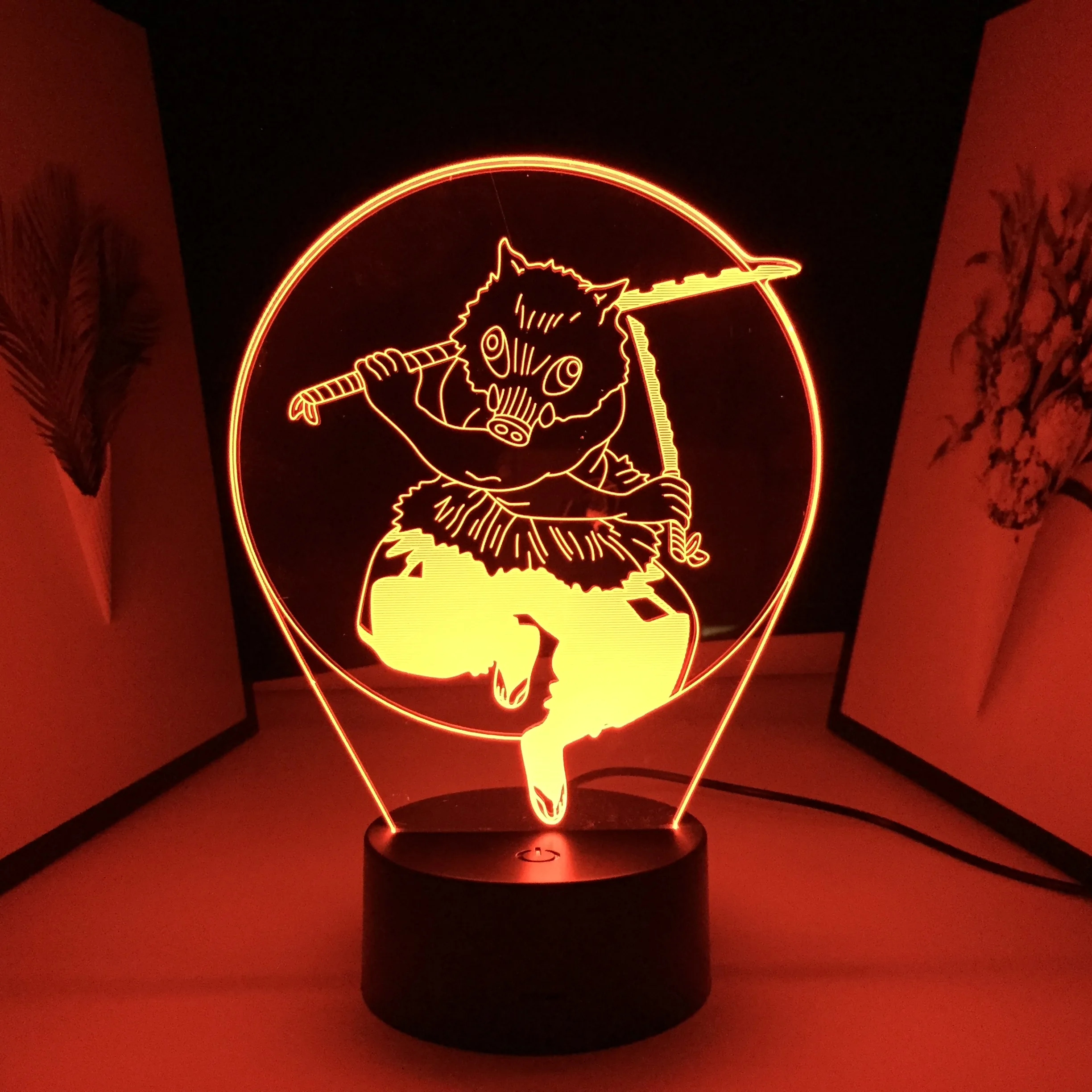 

Hashibira Inosuke Figure 3D Light for Bedroom Decoration Night Light Manga Gift Room Decor LED Lamp Ainme Demon Slayer Dropship