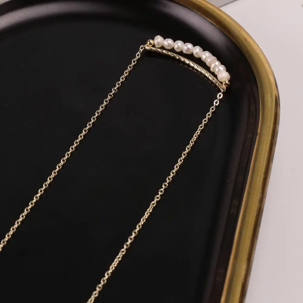 

Fashion titanium steel wild round bead pendant female simple wild clavicle chain hot sale
