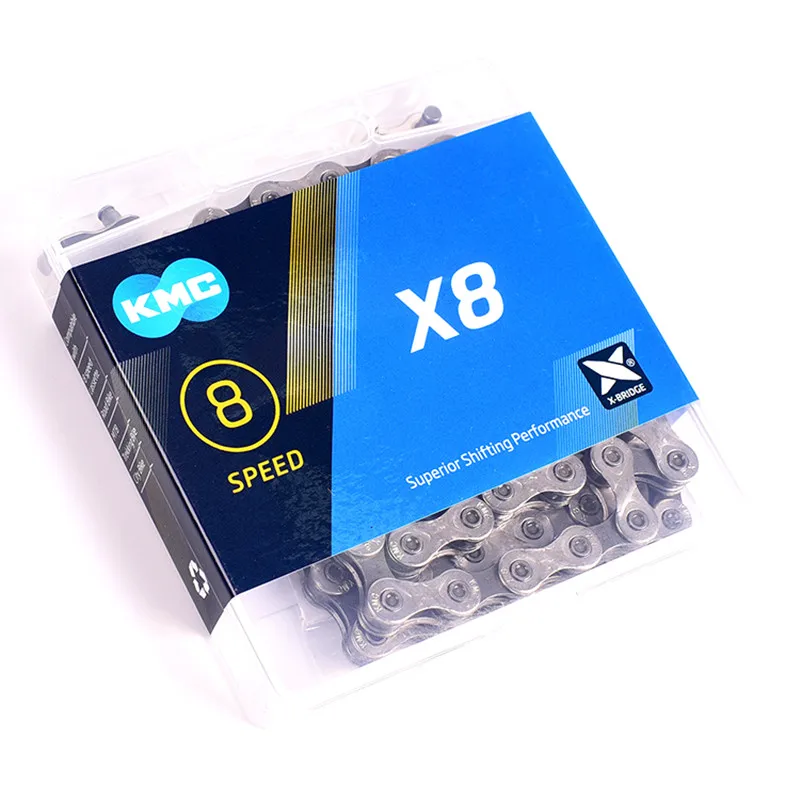 

KMC X8 bicycle chain 8 speed bike chain link mountain/road bike chain wheel chains mtb chain kmc chain With Original Box