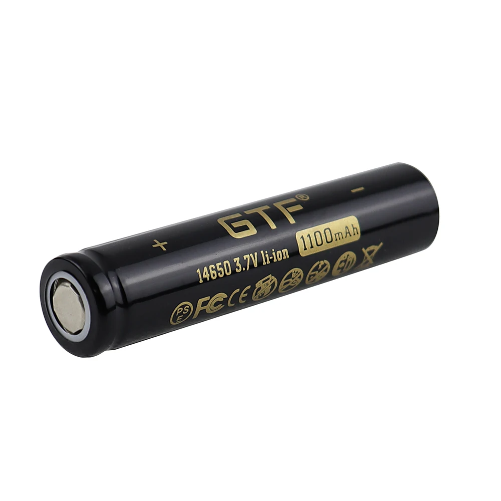 GTF 3 7 V 14650 батарея 1100mah литий-ионная аккумуляторная с плоским верхом | Электроника
