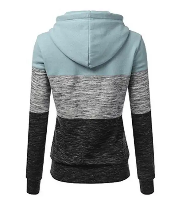 Женские толстовки с капюшоном повседневные свитшоты составного кроя
