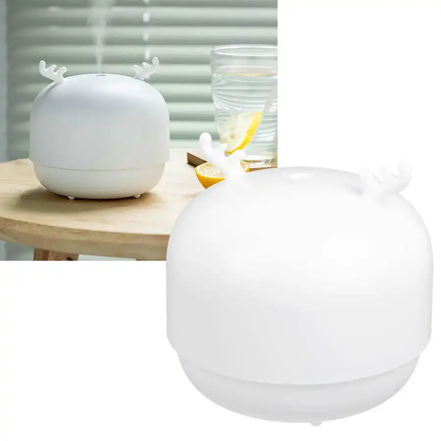 

Cute USB Air Humidifier Portable Mist Maker Atomizer with Night Light for Baby Bedroom Home Office Travel Outdoor Use