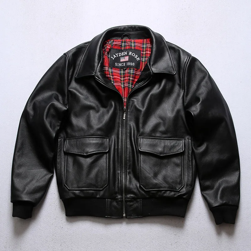 

Супер предложение J400! Куртка-бомбер из натуральной коровьей кожи, азиатского размера