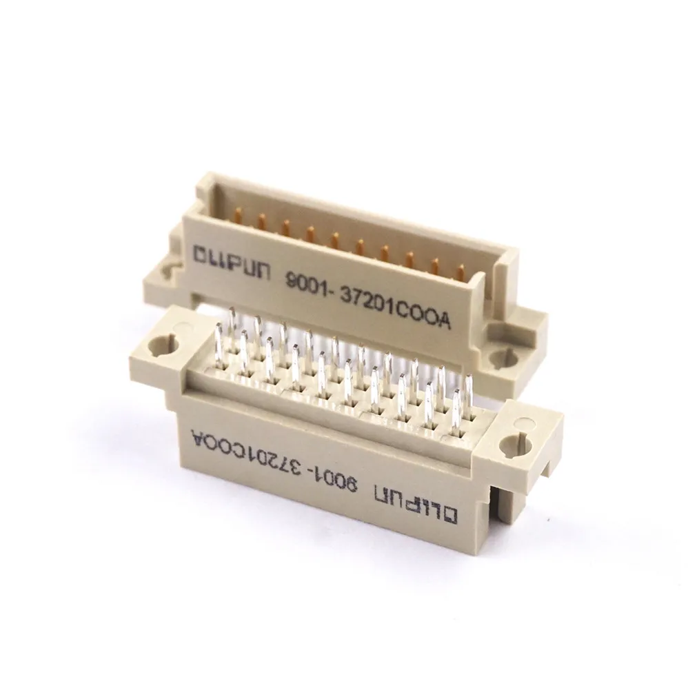 100pcs DIN 41612 Connector 2 Rows 20 Positions Plug Header Male Pins Vertical Through Hole 2x10 20Pin Pitch 2.54mm DIP | Обустройство