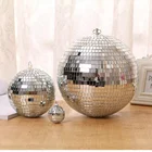 Многоразмерный зеркальный диско-шар, сценический светоотражающий шар, отражающее стекло, вращающиеся шарики, сценический свет, эффект для домашвечерние