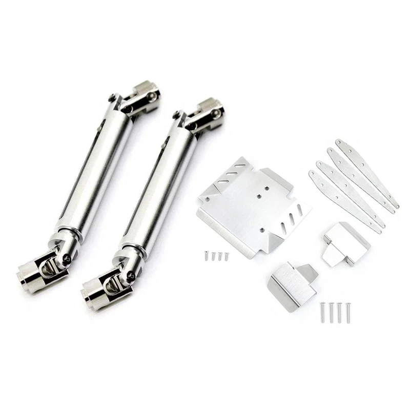 

2PCS Aluminum Middle Drive Shaft With Stainless Steel Metal Chassis Armor Axle Protector Arm Guard Plate