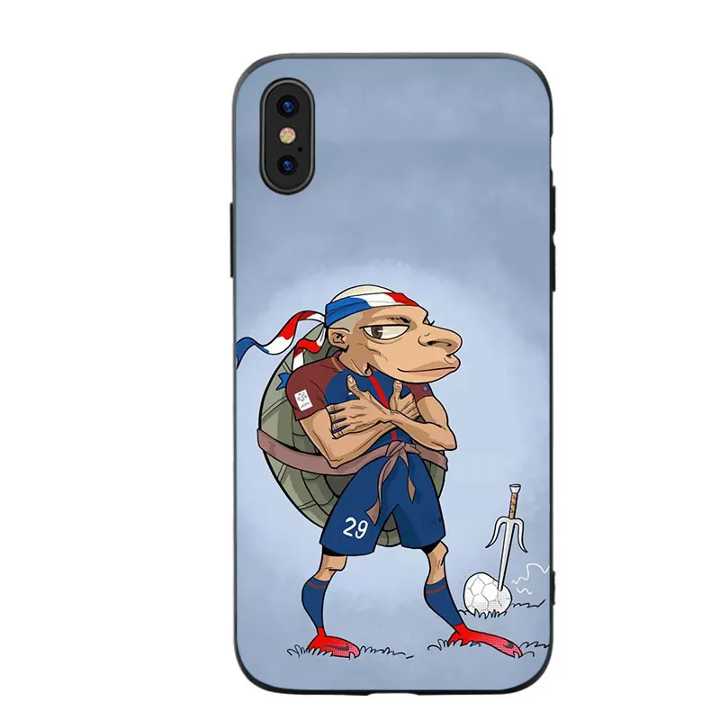 RKQ Футбольная звезда Mbappe Джерси Мягкий силиконовый чехол для телефона для iPhone 5S, SE 6 6S 7 8 Plus X XS XR 11 Pro Max TPU чехол - Цвет: A1904
