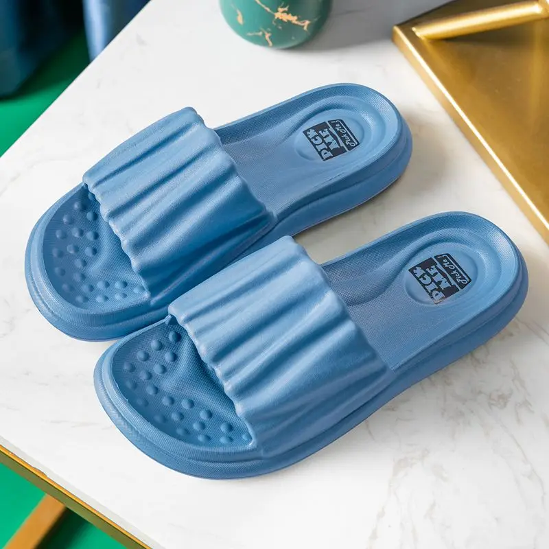 

Platform Women Bathroom Slippers Non-slip Indoor House Slippers Summer Beach Soft Home Slides Casual Ladies Plus Size Couple Men