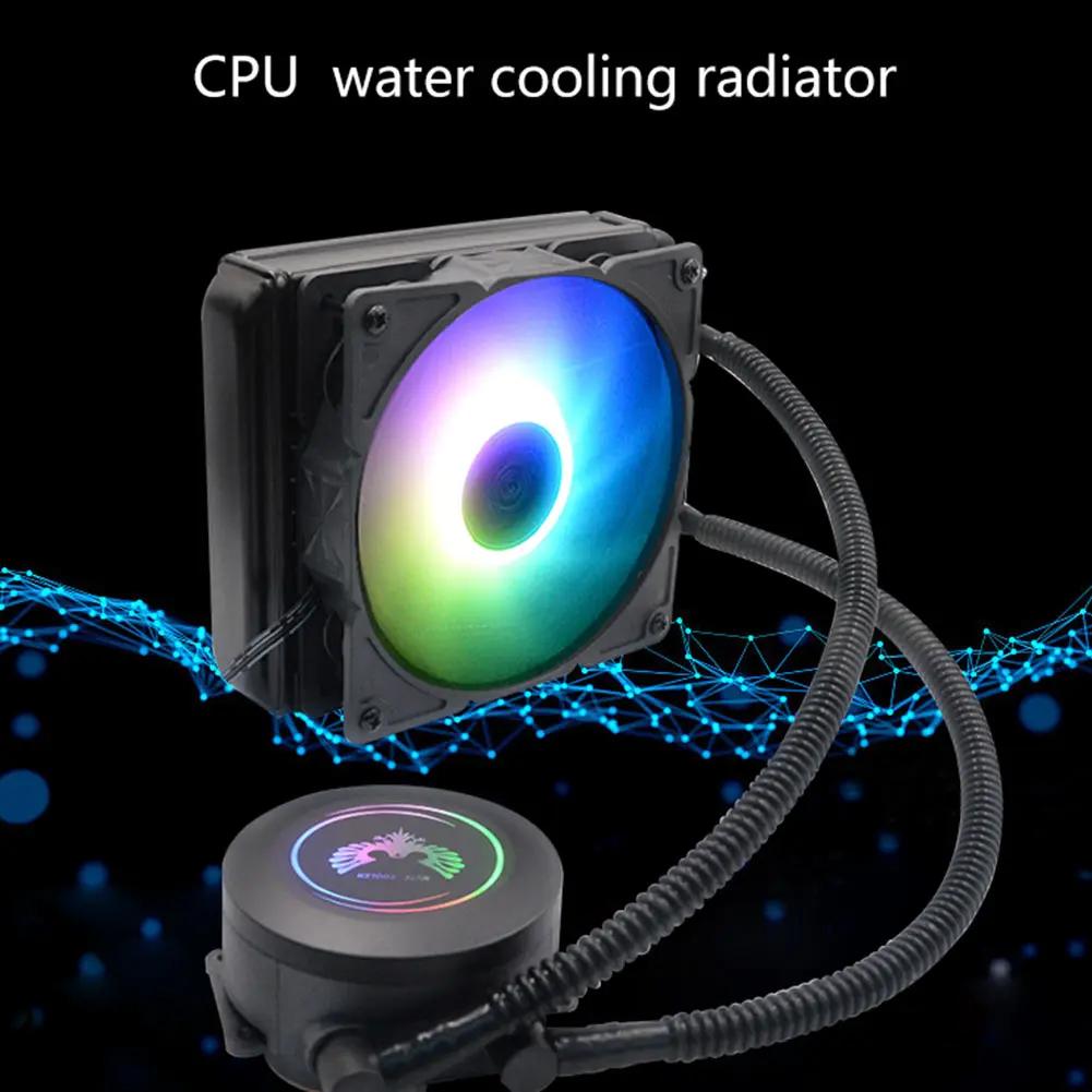 CPU Water Cooler Cooling Radiator Heatsink Cooling Cooler Fan 4pin Desktop PC Case Radiator for Intel 1155 AMD