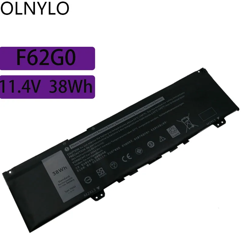 

F62G0 Laptop Battery For Dell Inspiron 13 5370 7370 7373 Vostro 5370 RPJC3 F62GO CHA01 RPJC3 Notebook Batteries 11.4V 38WH NEW
