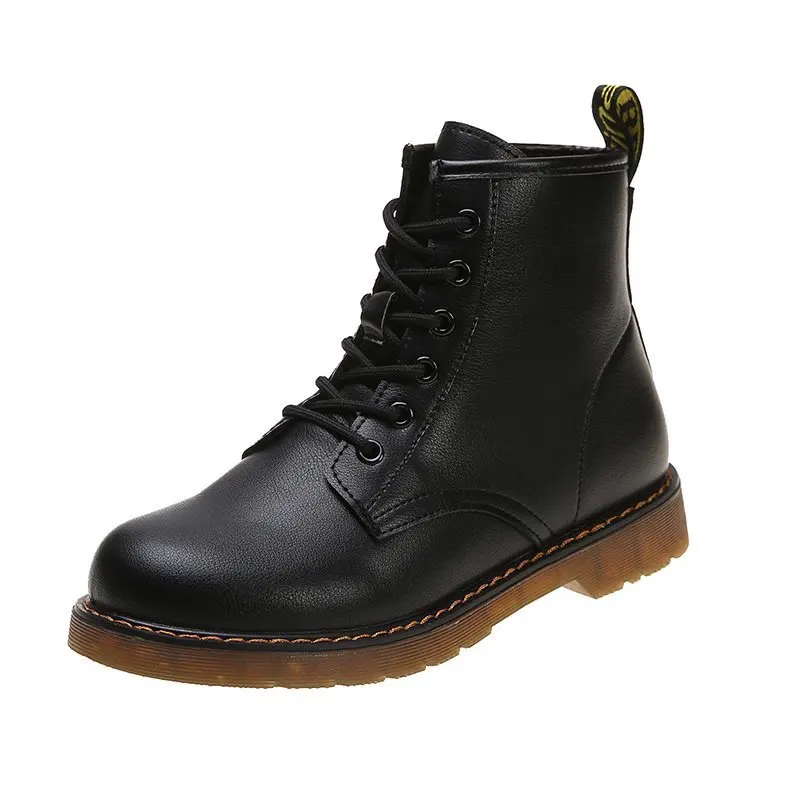 

up short boots fall 2020 new college British boots women lace boots students high top motorcycle boots