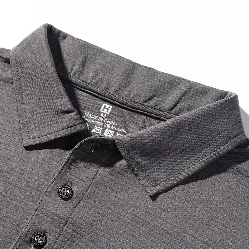 Премиум Серебряное волокно Поло рубашка для мужчин анти Радиационная с