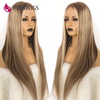fabwigs highlight wig t7724 lace front wigs pre plucked transparent lace wigs ombre color full lace human hair wigs balayage