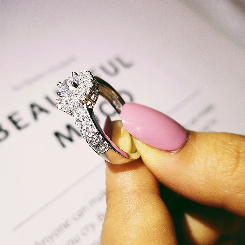 Оригинальный дизайн классический вымощенный Набор 925 пробы серебряные ювелирные