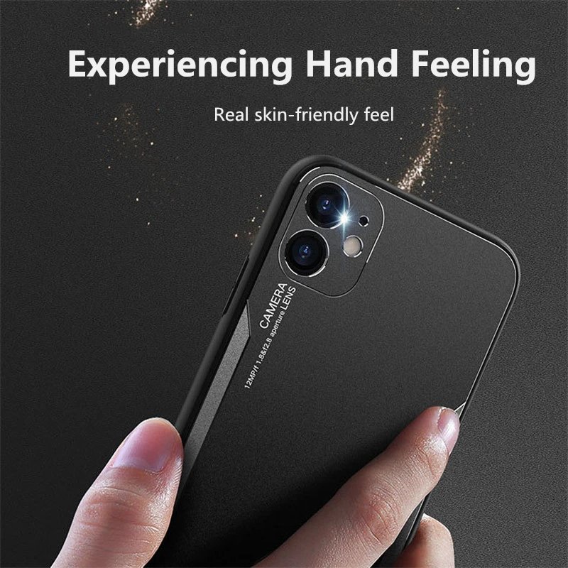 Силиконовые чехлы из титанового сплава для iPhone 12 12Mini 11 Pro MAX XSMAX XR X XS 7 8 Plus SE2020 новый