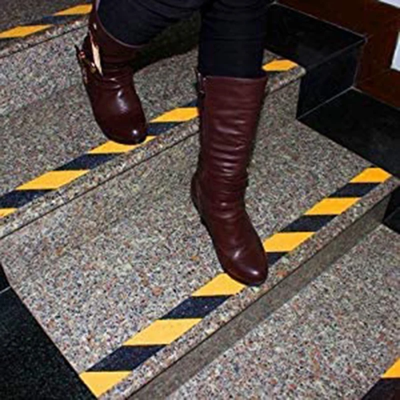 2 шт. черно-желтые Предупреждение ждаПредупреждение наклейки на пол |