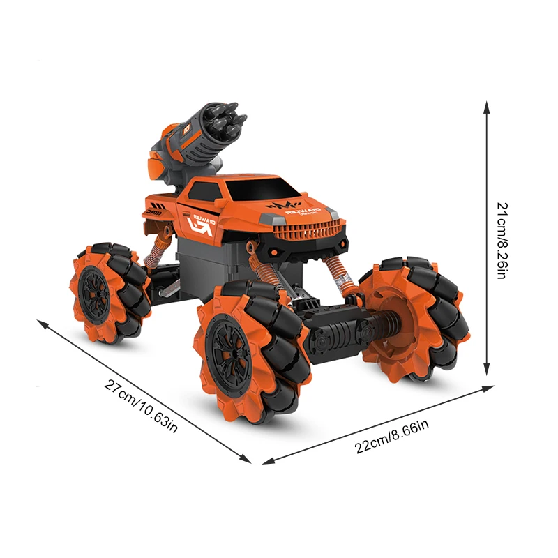 6 Pcs Set Multi-function Remote Control Drift Car Magnetic Conversion Bubble Water-jet Missile Four-wheel Drive Climbing Toy | Игрушки и