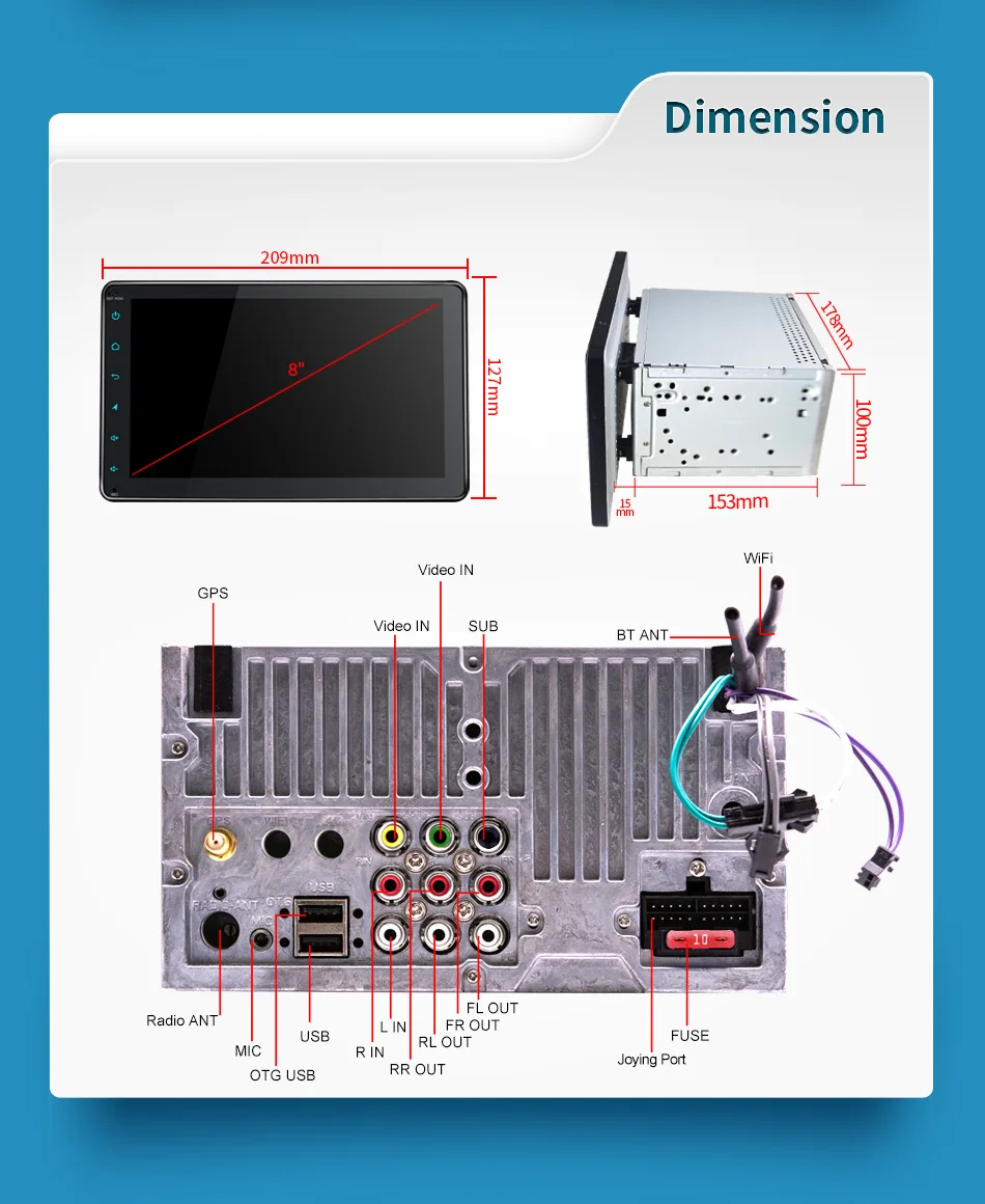 2Din автомобильный dvd-плеер для Toyota Camry/Corolla Uniiversal Android 8,1 автомобильный Стерео Авторадио головное устройство Поддержка камеры заднего вида gps