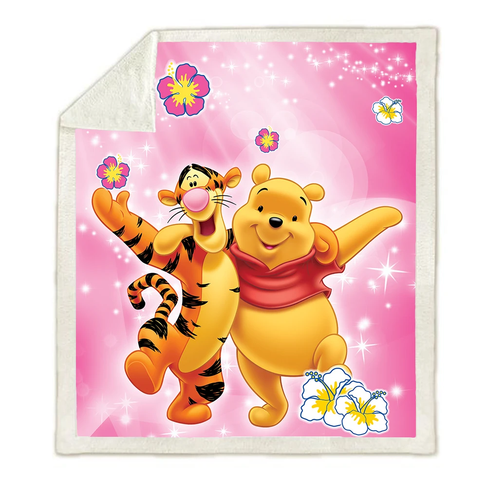 Disney Winnie the Pooh Tigger Blanket Children Flat Sheet Bedspread Bedroom Decoration for Adult Kid Birthday Gift Custom Image | Дом и сад