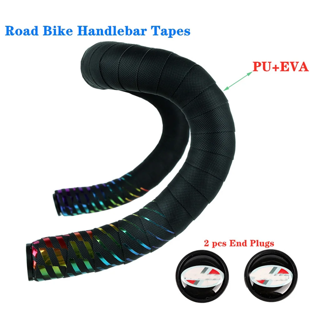 

2 Pcs Mountain Bike Non-slip Handlebar Tapes Bike Gradient Anti-vibration Breathable Handlebar Bike Grip With Bike Accessories