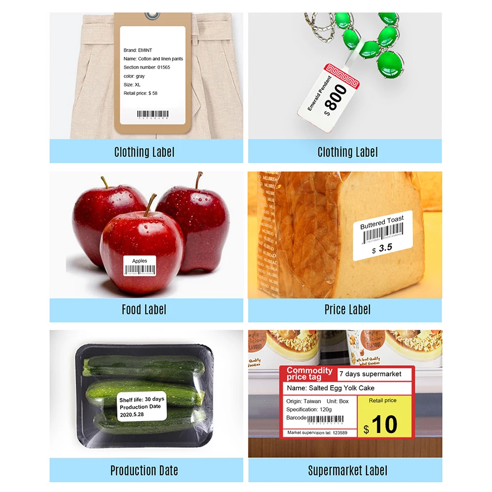 Белая пустая термальная печатная бумага рулон штрих кода Цена Этикетка Бумага