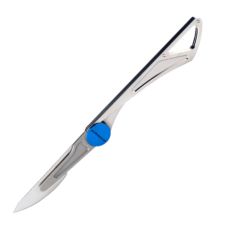 PAVEHAWK Tc4 Титан сплав ручка скальпеля Лезвия ножи резака для ручной инструмент