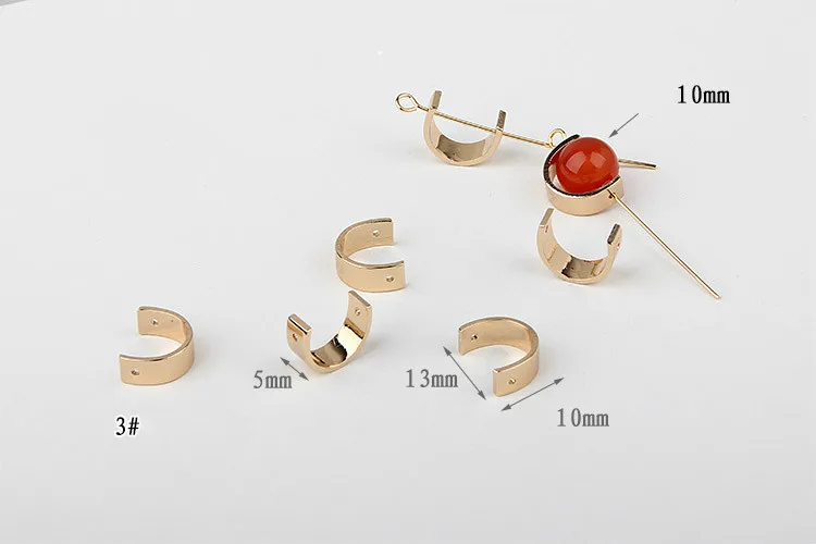 DIY Чистая медь охрана окружающей среды гальванические серьги открытые круглые с