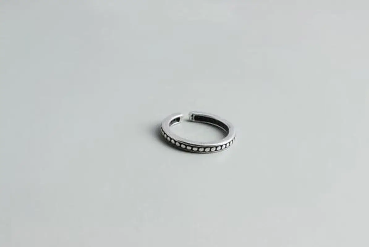 Женское кольцо из серебра S925 пробы корейские ювелирные изделия винтажные