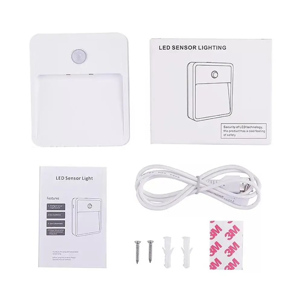 Светодиодный ночник PIR инфракрасный датчик движения Сенсор свет для Кухня